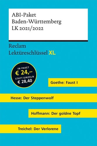 Lektüreschlüssel XL. ABI-Paket Baden-Württemberg LK 2021/2022