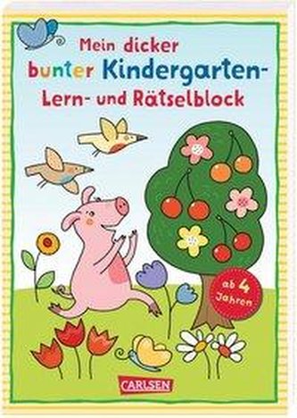 Mein bunter Lern- und Rätselblock: Kindergarten