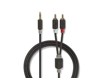 Kábel NEDIS JACK 3,5 stereo/2xCINCH 5m