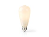 Chytrá WiFi žárovka LED E27  5W bílá teplá NEDIS WIFILF11WTST64 SMARTLIFE