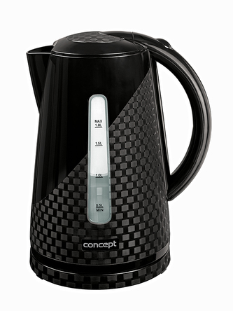 RK2321 Rychlovarná konvice plastová 1,8 l Black s 3D potiskem