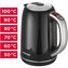 RK3182 Rychlovarná konvice s termoregulací nerezová 1,7 l BLACK