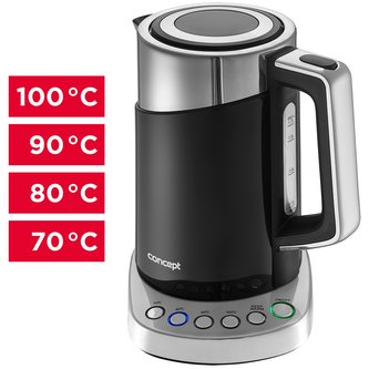 RK3171 Rýchlovarná kanvica s termoreguláciou 1,7 l BLACK