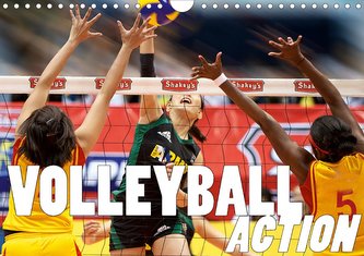 Volleyball Action (Wandkalender 2021 DIN A4 quer)