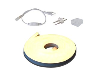 LED neon flexi hadice 230V, 2835, 120LED/m IP67 12W/m 3m bílá přírodní+příslušenství
