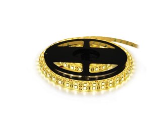 LED pásek 12V 3528  60LED/m IP65 max. 4.8W/m bílá teplá, magnetický (cívka 5m) zalitý