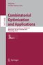 Combinatorial Optimization and Applications