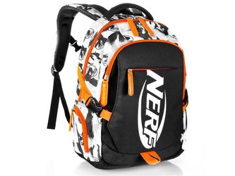 Batoh školní HASBRO BRONCO NERF černo-oranžový