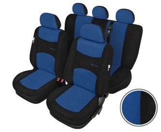 Autopotahy SIXTOL SPORT LINE+ modročerné