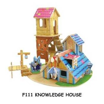 RoboTime 3D puzzle domeček s věží RoboTime 3D puzzle domeček s věží