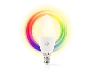 Chytrá WiFi žárovka LED E14  4.5W RGBW NEDIS WIFILC10WTE14 SMARTLIFE