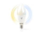 Chytrá WiFi žárovka LED E14  4.5W bílá teplá NEDIS WIFILW10WTE14 SMARTLIFE