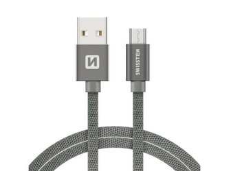 Kabel SWISSTEN USB/Micro USB 1,2M šedý