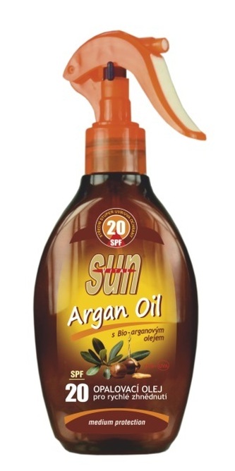 SUN Opaľovací olej s arganovým olejom OF 20 rozprašovací 200 ml