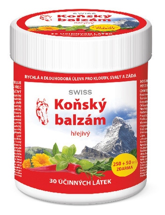 Simply You Konský balzam SWISS hrejivý 250 ml + 50 ml ZADARMO