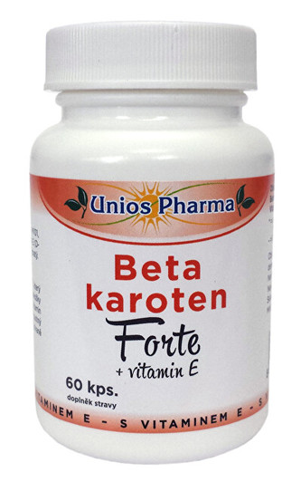Unios Pharma Beta karotén FORTE + vitamín E 60 kapsúl