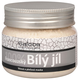 Saloos 100% Bílý francouzský jíl - tělová a pleťová maska 70 g