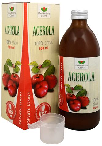 EkoMedica Czech Acerola - 100% šťáva z aceroly 500 ml