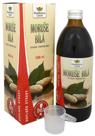 EkoMedica Czech Moruše bílá - výtažek z moruše bílé 500 ml