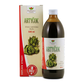 EkoMedica Czech Artičok – 99,8% šťava z artičoku 500 ml