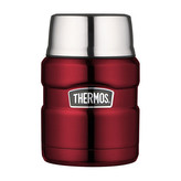 Thermos Style Termoska na jedlo so skladacou lyžicou a šálkou - červená 470 ml