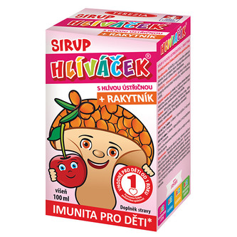 Terezia Company Hliváček - sirup s hlivou ustricovou a rakytníkom 100 ml Višňa