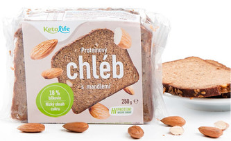 KetoLife Proteinový chléb - S mandlemi 250 g