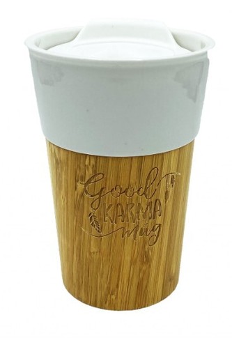 Goodie Bambusový hrnek - Good karma mug 330 ml