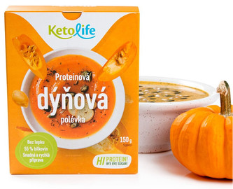 KetoLife Proteinová polévka - Dýňová 5 x 30 g