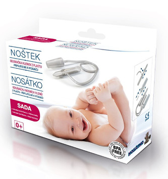 Nosiatko Odsávačka nosných hlienov z plastu - sada