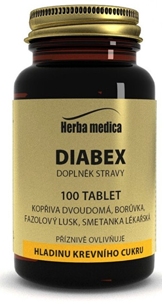 HerbaMedica Diabex 50g -  hladina krevniho cukru 100 tablet