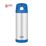 Thermos FUNtainer Detská termoska so slamkou - modrá 470 ml