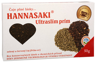 Čaje Hannasaki Hannasaki Ultraslim Prim - směs zeleného a červeného čaje 50 g