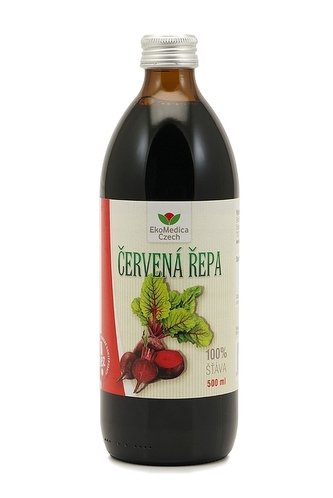 EkoMedica Czech Červená repa - 100% šťava z červenej repy 500 ml