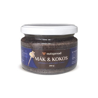 Nutspread 100% kokosovo-makové máslo Nutspread 1 kg