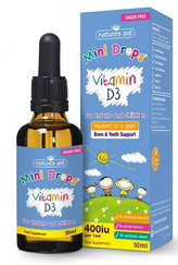 Natures Aid Vitamín D3 kvapky pre deti (400iu) – 50 ml