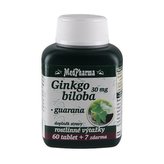 MedPharma Ginkgo biloba 30 mg + guarana 60 tbl. + 7 tbl. ZDARMA