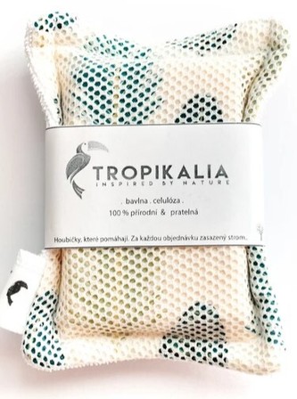 Tropikalia Kompostovatelná bavlněná houbička s přírodní celolózou