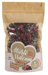 Topnatur Müsli srdcom Malina &amp; Belgická čokoláda 250 g