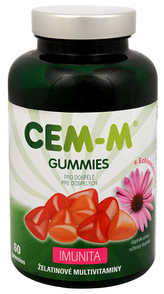 SALUTEM Pharma CEM-M Gummies pro dospělé IMUNITA 60 želatinových tbl. + 60 tablet ZDARMA