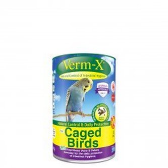 VERM-X VERM-X PŘÍRODNÍ PELETY PROTI STŘEVNÍM PARAZITŮM PRO PTÁKY 100G