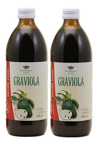 EkoMedica Czech Graviola - výtažek z gravioly 500 ml + 500 ml