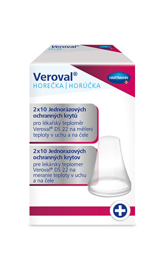 Hartmann Veroval Sada ochran. krytů (2x10 ks) pro Digitální infračervený dotykový teploměr Veroval® 2v1
