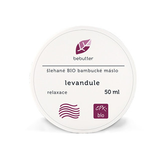 Bebutter Bebutter Šlehané Bio bambucké máslo LEVANDULE 50 ml CPK bio
