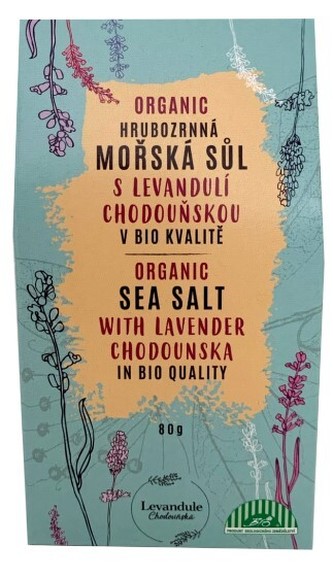 BIO Levandule Chodouňská BIO Hrubozrnná mořská sůl s Levandulí Chodouňskou 80 g