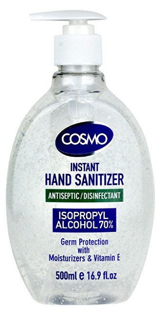 Cosmo Čistící gel na ruce s  antibakteriální přísadou 500 ml