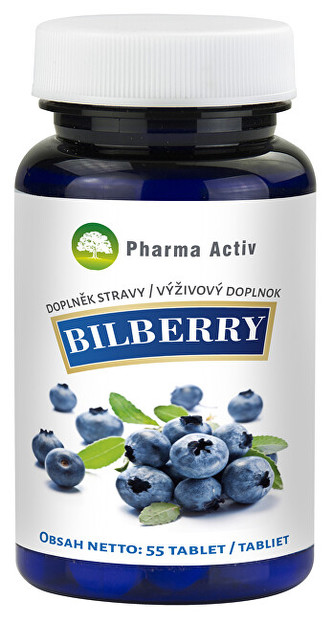 Pharma Activ BILBERRY Borůvka extrakt 55 tablet