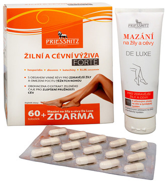 Simply You Priessnitz Žilová a cievna výživa Forte 60 tob. + Mazanie na žily a cievy De Luxe 125 ml ZADARMO
