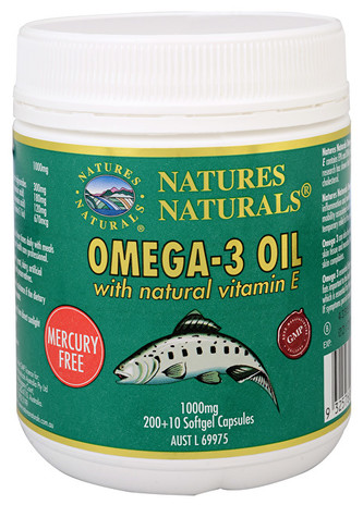 Australian Remedy Omega-3 1000 mg rybí olej 200 + 10 kapslí