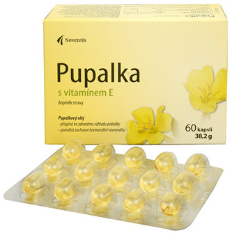 Noventis Pupalka s vitamínom E 60 kapsúl